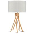 Lampe de Table textile gris Ø32cm