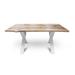 NATUR-X40 Solid Wood Dining Table - Natural Oak/White