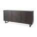 Giselle II Brown Fir Veneer w/ Black Metal Leg 9 Drawer Sideboard - 70.1L x 15.9W x 31.9H