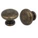 Drawer Closet Single Hole Round Shape Pull Handle Knobs Bronze Tone 25x20mm 6pcs - Bronze Tone