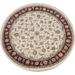 Wool/ Silk Floral Tabriz Chinese Area Rug Handmade Oriental Carpet - 5'0" x 5'1" Round