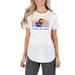 Women's Concepts Sport White Kansas Jayhawks Gable Knit T-Shirt