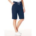 Blair Women's Knit Drawstring Sport Shorts - Blue - PS - Petite