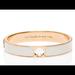 Kate Spade Jewelry | Kate Spade New York Spade Hinged Bangle Bracelet | Color: Gold/White | Size: Os