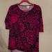 Lularoe Tops | Lularoe Small T-Shirt Navy And Hot Pink | Color: Blue/Pink | Size: S