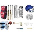 MAXX Pro Boxing Gear Cricket Set 13pcs Leg Pads Bating Gloves 2 Kit Bag styles left or right handed quality Bat 2.9-2.16LB (13PCS SET RIGHT HAND WITH DUFFEL BAG, 2.9 LB)