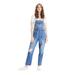 American Eagle Outfitters Jeans | American Eagle 90’s Distressed Boyfriend Overalls | Color: Blue/White | Size: Xs