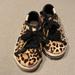 Kate Spade Shoes | Keds For Kate Spade Animal Print Lace Up Sneaker Shoes 4.5 | Color: Black/Tan | Size: 5.5bb