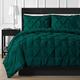 Comfort Beddings Heavy Quality 600TC 100% Egyptian Cotton Decorative Pinch Pleat/Pintuck 3-Piece Duvet Cover Set With Zipper Closure, Soft, Hypoallergenic (UK Double, Teal Green)