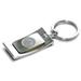 Silver Westfield State Owls Curve Key Ring