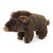 Wildschwein Baby, stehend - 23 cm (Länge) - Plüsch-Schwein, Waldtier - Plüschtier Kuscheltiere braun/schwarz