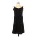 Old Navy Casual Dress - A-Line V Neck Sleeveless: Black Solid Dresses - Women's Size Small
