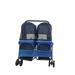 Critter Sitters Folding Standard Stroller, Rubber in Blue | 38.19 H x 30.51 W x 32.68 D in | Wayfair CSDPETSTLR-BLU1