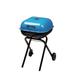 MECO Corporation Americana Walk-A-Bout 21.5" Portable Charcoal Grill Chrome/Steel in Blue/Gray | 22.25 H x 15.75 W x 31.5 D in | Wayfair 4200u0A411