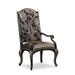 Maitland-Smith Sovereign San Marco Arm Chair Upholstered in Brown/Red | 50 H x 28 W x 30 D in | Wayfair 88-0166