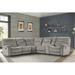 Gray Reclining Sectional - Winston Porter Karliyah 131.5" Wide Symmetrical Reclining Corner Sectional Polyester | 43 H x 132 W x 120 D in | Wayfair