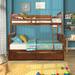 Reston Twin-Over-Full Bed 2 Drawer Standard Bunk Bed by Sand & Stable™ Wood in Brown | 66.54 H x 58.27 W x 79.53 D in | Wayfair