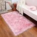 White 24 x 1 in Area Rug - Everly Quinn Greensboro Faux Sheepskin Pink Area Rug Sheepskin/Faux Fur | 24 W x 1 D in | Wayfair