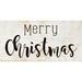 The Holiday Aisle® Merry Christmas (Farmhouse) Wood in Brown | 9 H x 18 W in | Wayfair 67C7D3FA16974980A1DAECEBA883C535