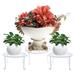 Red Barrel Studio® Metal Potted Plant Stand Metal in White | 5.12 H x 9.45 W x 9.45 D in | Wayfair E41832B966864C938762AE68B99B8440