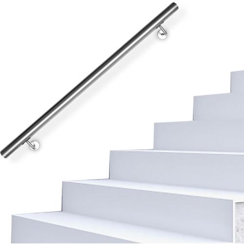 Edelstahl Handlauf Treppengeländer Geländer Wandhandlauf Wand Treppe,Länge:50 cm – Hengda