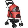 Pawhut - Hundewagen Hundebuggy mit Klappfunktion Pet Stroller für kleine Hunde und Katzen