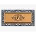 A1HC Natural Coir Monogrammed Door Mat for Front Door, Heavy Duty Welcome Doormat - 30"X60"