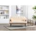 Modern Loveseat Tufted Cushions Bedroom Furniture Velvet Upholstered Accent Chair Plaid Sofa with Rose Golden Metal Support