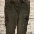 American Eagle Outfitters Jeans | Ae American Eagle Curvy Super Hi-Rise Cargo Jegging Grey Sz 24 Long | Color: Gray | Size: 24