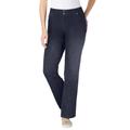 Plus Size Women's Secret Solutions™ Tummy Smoothing Bootcut Jean by Woman Within in Indigo (Size 18 T)