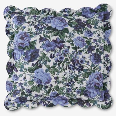 Florence Euro Sham by BrylaneHome in Navy Floral Multi (Size EURO)