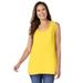 Plus Size Women's High-Low Tank by Woman Within in Primrose Yellow (Size 4X) Top