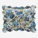 Florence Sham by BrylaneHome in Teal Floral (Size KING) Pillow