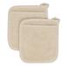 Royale Collection Pot Holder Pocket Mitts, Set Of 2 Pot Holder by RITZ in Latte