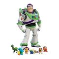 STAR CUTOUTS SP012 Buzz Lightyear Toy Story Cardboard Cutout Party Decorations With Six Mini Party Supplies, Multi Colour, Regular