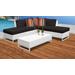 Miami 6 Piece Outdoor Wicker Patio Furniture Set 06c in Black - TK Classics Miami-06C-Black