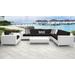 Miami 8 Piece Outdoor Wicker Patio Furniture Set 08b in Black - TK Classics Miami-08B-Black