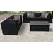 Venice 6 Piece Outdoor Wicker Patio Furniture Set 06f in Black - TK Classics Venice-06F-Black