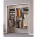Latitude Run® Modular Closets Closet System Walk-In Sets w/ 3 Hanging unit & Shelves Manufactured in Brown/White | 84 H x 73.5 W x 14 D in | Wayfair