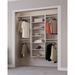 Latitude Run® Modular Closets Closet System Walk-In Sets, 2 Double Hanging Unit w/ Shelf Tower Manufactured in Brown/White | Wayfair