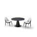 17 Stories Drop Leaf Stone Pedestal Dining Table Metal in Black/Gray | 29.5 H in | Wayfair A046F4FEC4354D84AC92F1712A0324DA