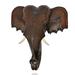 Bungalow Rose Elephant Head Wall Décor in Brown | 12 H x 12 W x 5 D in | Wayfair 31058ADDEDFA471AAF0B049AE594B154