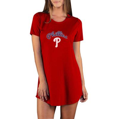 MLB Marathon Women's Night Shirt (Size L) Philadelphia Phillies, Polyester,Rayon