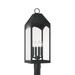 Capital Lighting Fixture Company Burton 28 Inch Tall 4 Light Outdoor Post Lamp - 946343BK