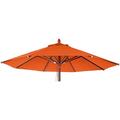 HHG - Toile pour parasol de gastronomie en bois 656, rond Ø3m polyester 3kg terre cuite - orange