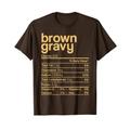 Brown Gravy Nährwertangaben Lustiges Erntedankfest Weihnachten T-Shirt