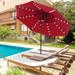 GDY 10 ft Patio Umbrella with 40 Solar LED lights (No Base)