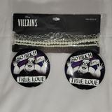 Disney Jewelry | Disney Villians Necklace & Pin Set | Color: Purple/Silver | Size: Os