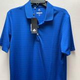Adidas Shirts | New Adidas Golf Mens Microstrip Short Sleeve Polo Blue Color (A261) Size Small | Color: Blue | Size: S