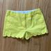 J. Crew Bottoms | J. Crew Crewcuts Scallop Shorts Girls Sz 12 Jcrew | Color: Yellow | Size: 12g